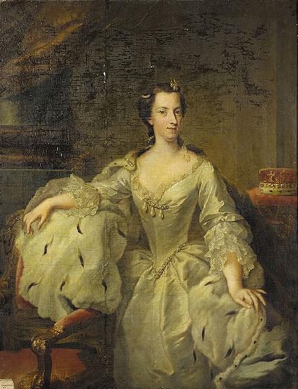 TISCHBEIN, Johann Heinrich Wilhelm Portrait of Mary of Great Britain oil painting image